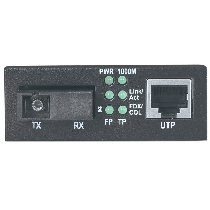 Intellinet 545068 convertidor de medio 1000 Mbit/s Monomodo Negro