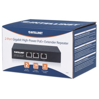 Intellinet Répéteur / prolongateur PoE+ Gigabit haute puissance 2…