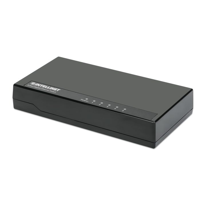 Intellinet Gigabit Ethernet Network Switch, 5 Ports, Desktop Form…