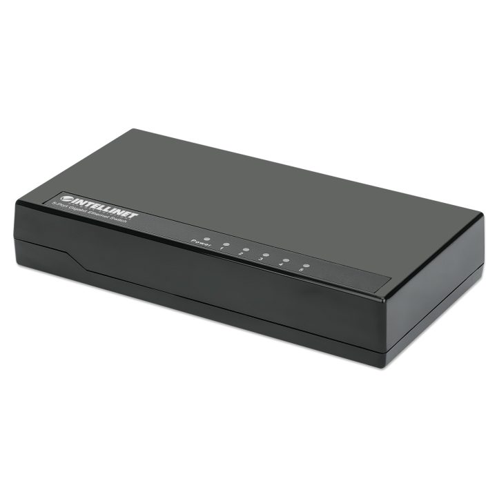 Intellinet Gigabit Ethernet Network Switch, 5 Ports, Desktop Form…
