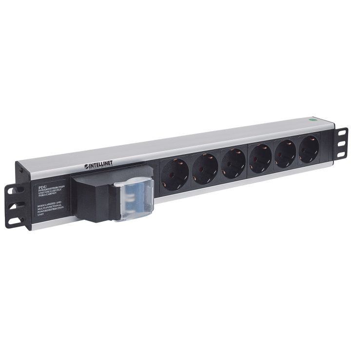 Intellinet Power Distribution Unit (PDU) 19" 1.5U with 6 EU Outlets…