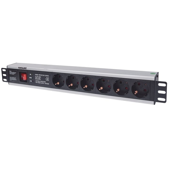 Intellinet Unidade de distribuição de energia (PDU) 19" 1,5U com 6…