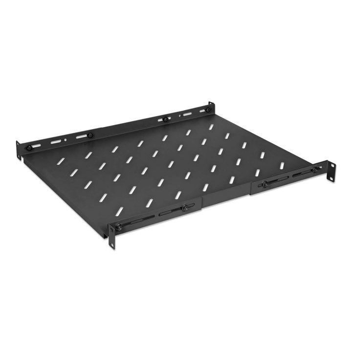 Intellinet Fixed Adjustable 19" Shelf, 1U, 550 mm Depth, Adjustable…