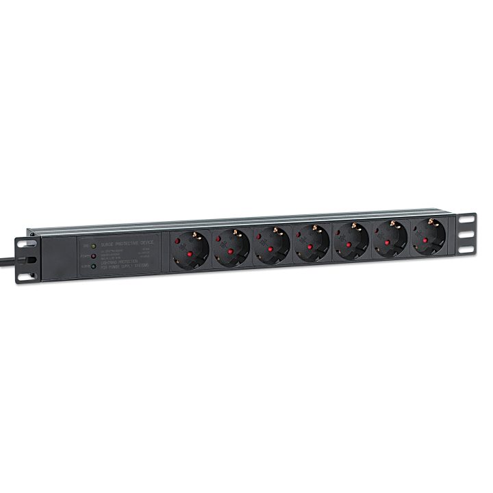 Intellinet Unidade de distribuição de energia (PDU) 19" 1U com 7…
