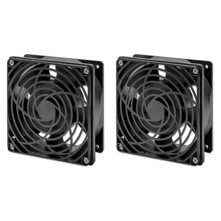 Intellinet 2-Fan Ventilation Unit for 19" Wall-Mount Cabinets, Top…