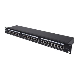 Intellinet Patch Panel, Cat6A, FTP, 24 Ports, 1U, Shielded, 90°…