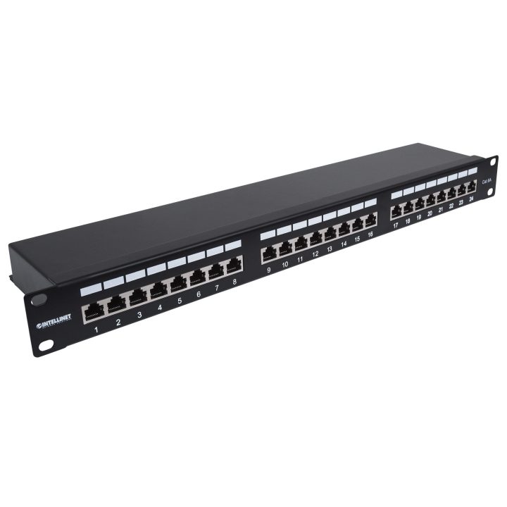 Intellinet Painel de patch, Cat6A, FTP, 24 portas, 1U, blindado…