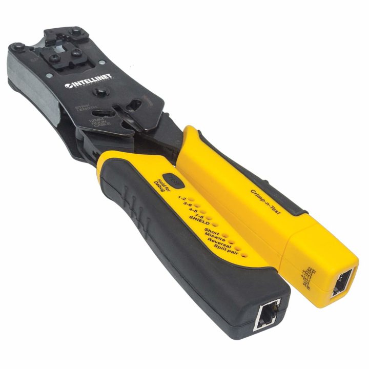 Intellinet Universal Modular Plug Crimping Tool and Cable Tester