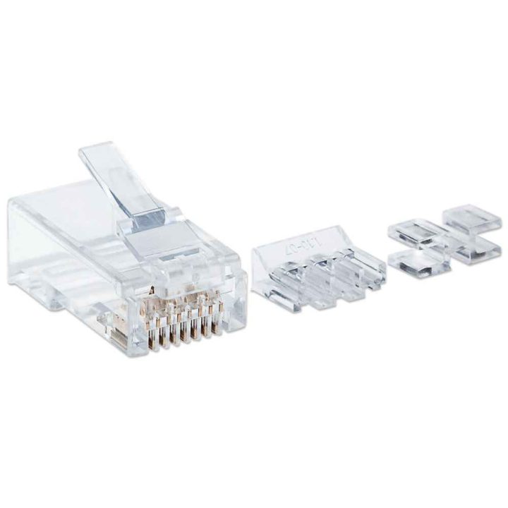 Intellinet PLUG RJ45 CAT6A SOLIDO UTP BOTE 80 PZAS ORO 50-MICRAS PRO