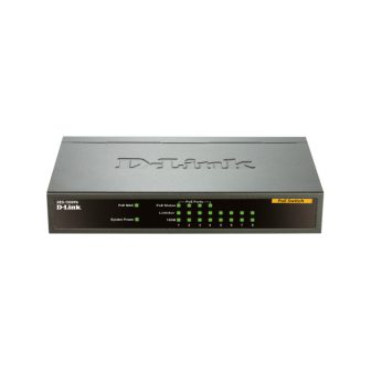 D-Link DES-1008PA Unmanaged Fast Ethernet (10/100) PoE Switch Black
