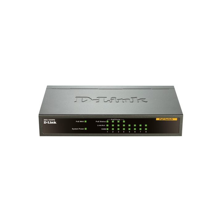 D-Link DES-1008PA switch não gerido Fast Ethernet (10/100)…