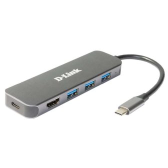 D-Link DUB-2333 base para portátil y replicador de puertos Alámbrico…