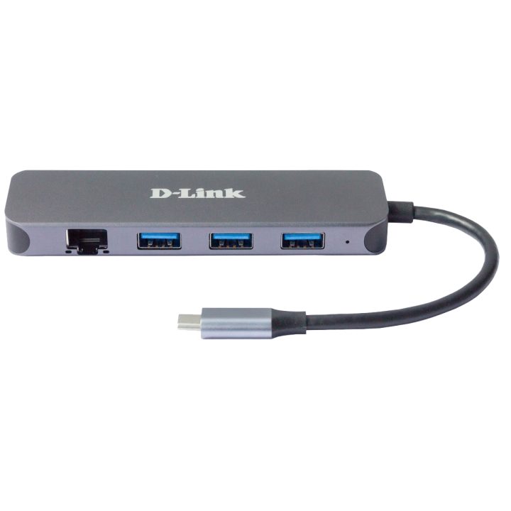 D-Link DUB-2334 Laptop Stand and Port Replicator Wired USB Type-C Gray