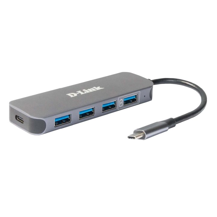 D-Link DUB-2340 hub de interface USB Tipo C 5000 Mbit/s Cinzento