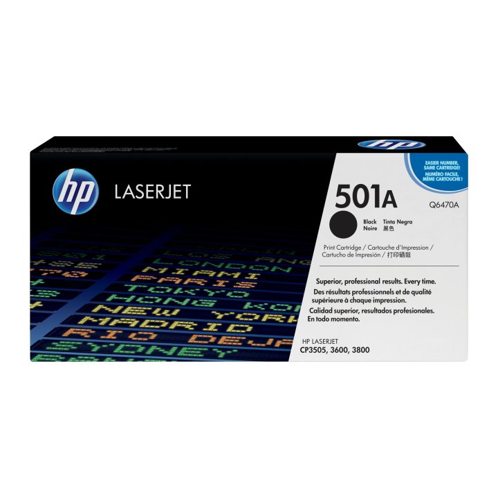 HP Cartucho de tóner original LaserJet 501A negro