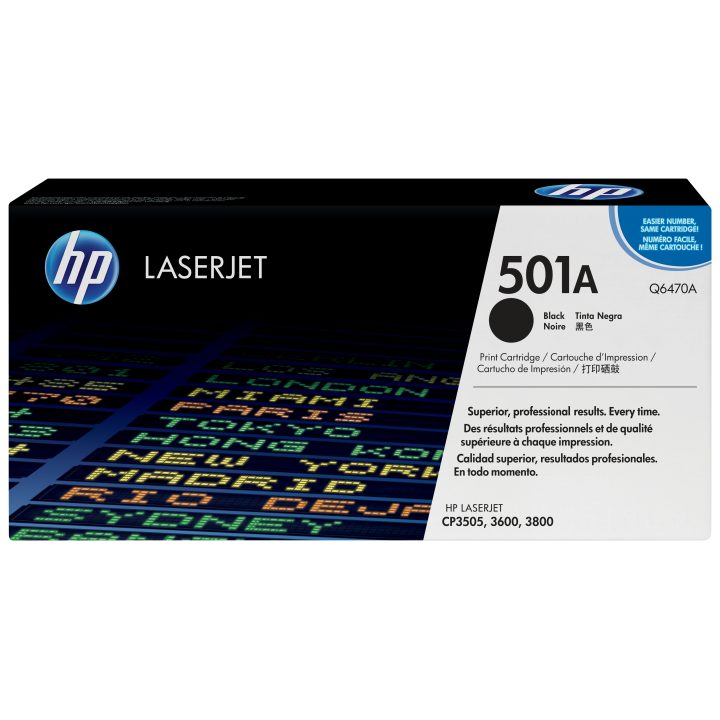 HP Cartucho de tóner original LaserJet 501A negro