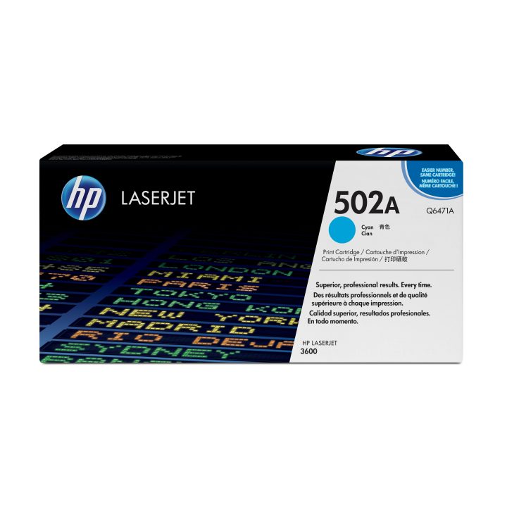 HP Original LaserJet 502A Cyan Toner Cartridge