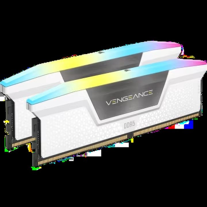 Memoria Corsair DDR5 32GB 2X16GB PC6000 vengeance RGB blanca…