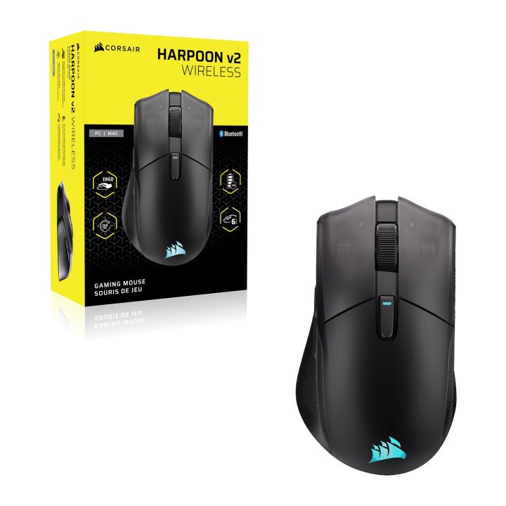 Raton Corsair gaming harpoon v2 wireless RGB negro ch-9311110-ww