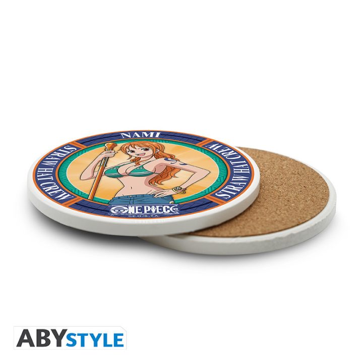 Descanso de copos de cerâmica Abystyle one piece nami (ABYCOS050)