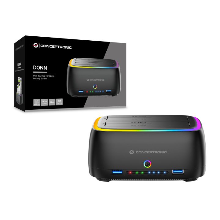 Conceptronic DONN36B base de conexão para disco rígido USB 3.2 Gen 1…