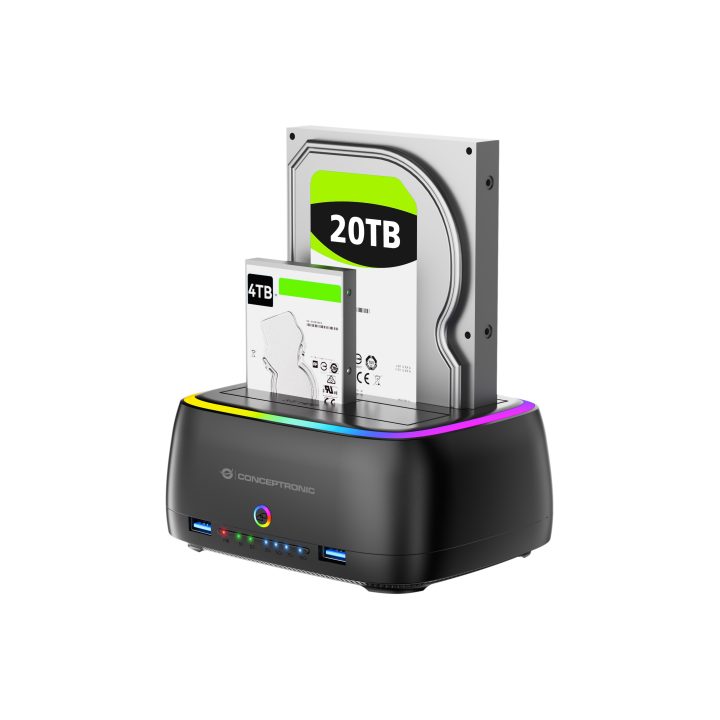 Conceptronic DONN36B base de conexão para disco rígido USB 3.2 Gen 1…