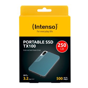 Disco externo sólido SSD Intenso TX100 250GB USB-C (3826440)