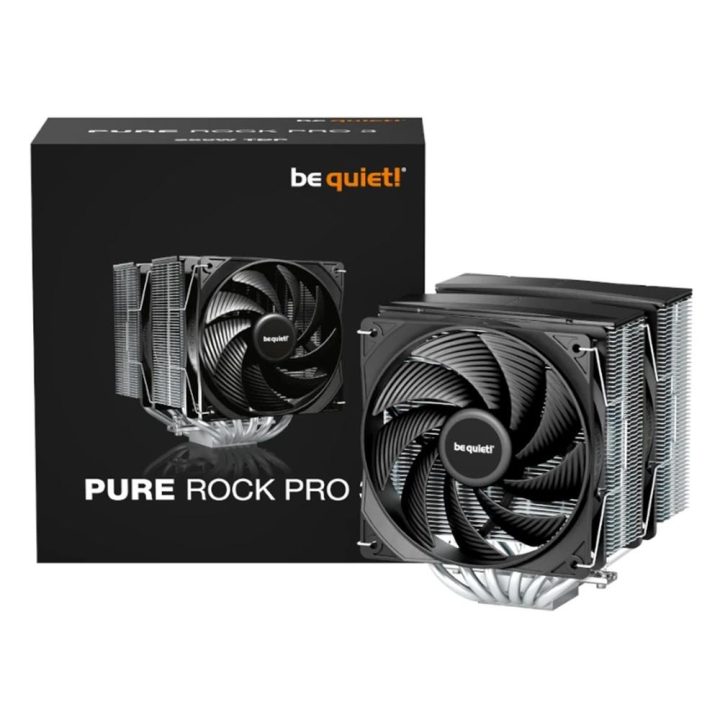 be quiet! Pure Rock Pro 3 CPU Air Cooler 12 cm Silver 1 piece(s)
