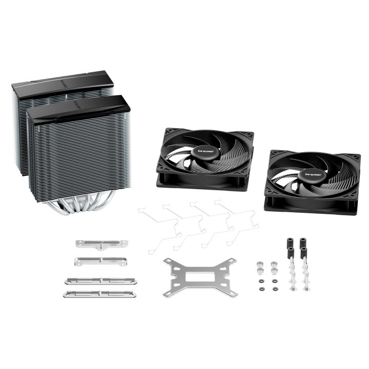 be quiet! Pure Rock Pro 3 CPU Air Cooler 12 cm Silver 1 piece(s)