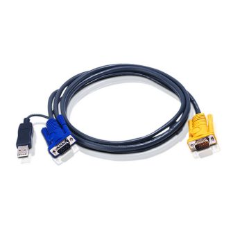 ATEN Cable KVM USB con SPHD 3 en 1 y conversor PS/2 a USB integrado…