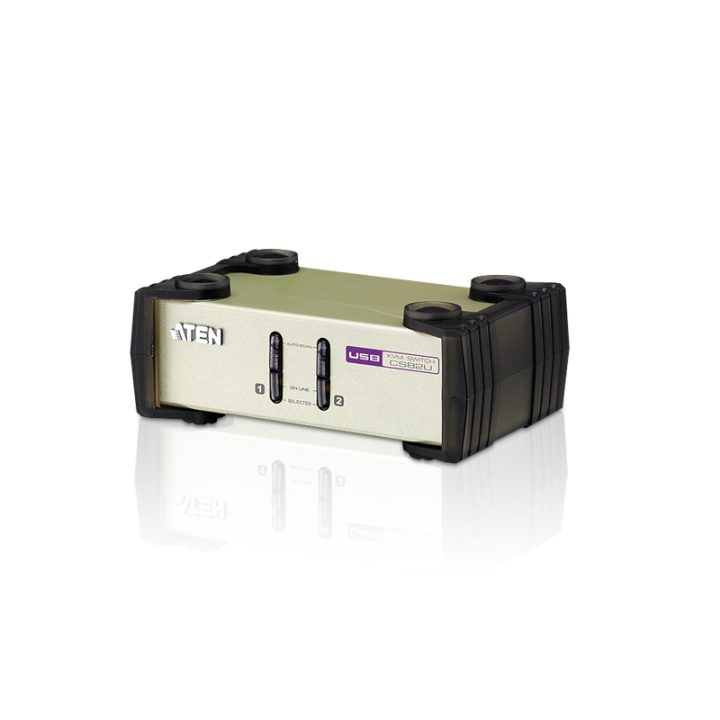 ATEN Switch KVM VGA PS/2-USB de 2 puertos