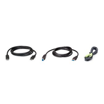 ATEN 2L-7D02UDPX3 KVM video, keyboard and mouse cable Black 1.8 m