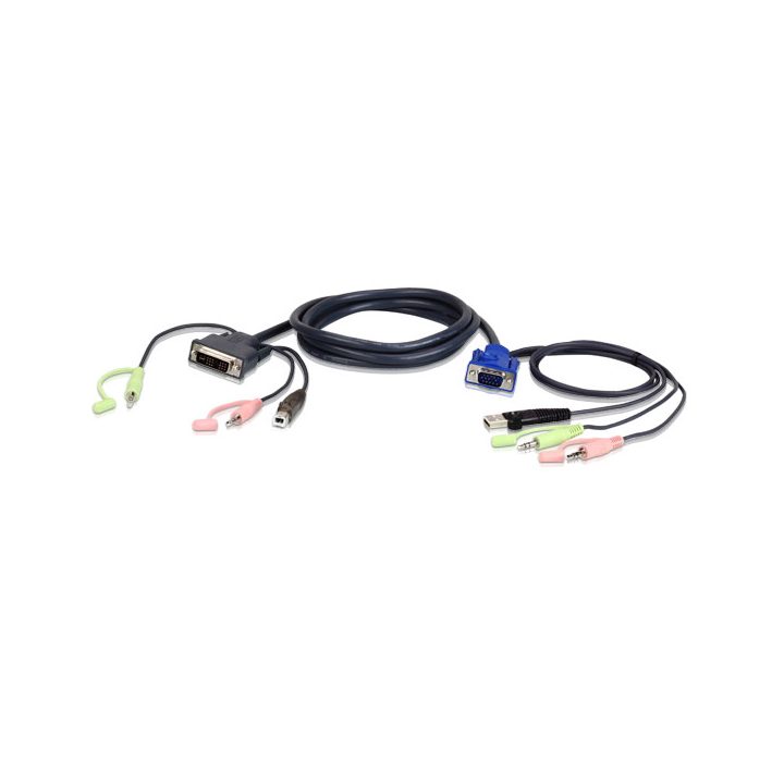 ATEN 2L-7DX2U adaptador de cable de vídeo 1,8 m VGA (D-Sub) + 3.5mm +…