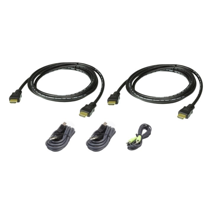 ATEN Secure Dual-Display HDMI USB KVM Cable Kit, 1.8 m