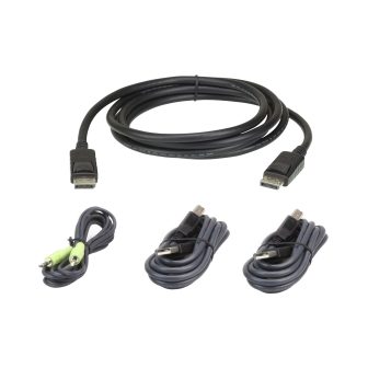 ATEN Kit de cable para KVM seguro DisplayPort USB de 1,8 m