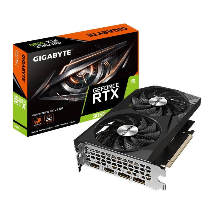 GIGABYTE GeForce RTX 3050 WINDFORCE OC V2 8G NVIDIA 8 GB GDDR6