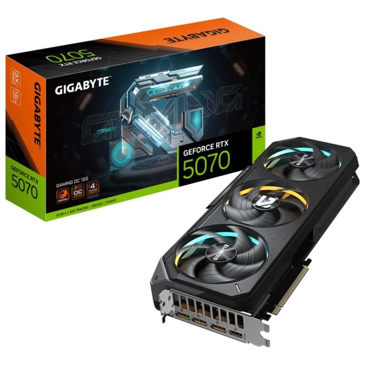 GIGABYTE GeForce RTX 5070 GAMING OC 12G Placa Gráfica
