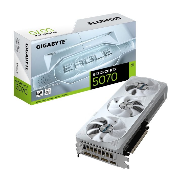 GIGABYTE GeForce RTX 5070 EAGLE OC ICE SFF 12G Placa Gráfica - 12GB…