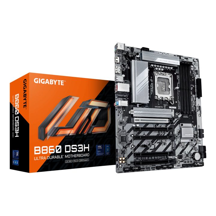 GIGABYTE B860 DS3H Motherboard - Intel Core Ultra CPUs, 8+1+2+2 Phase…