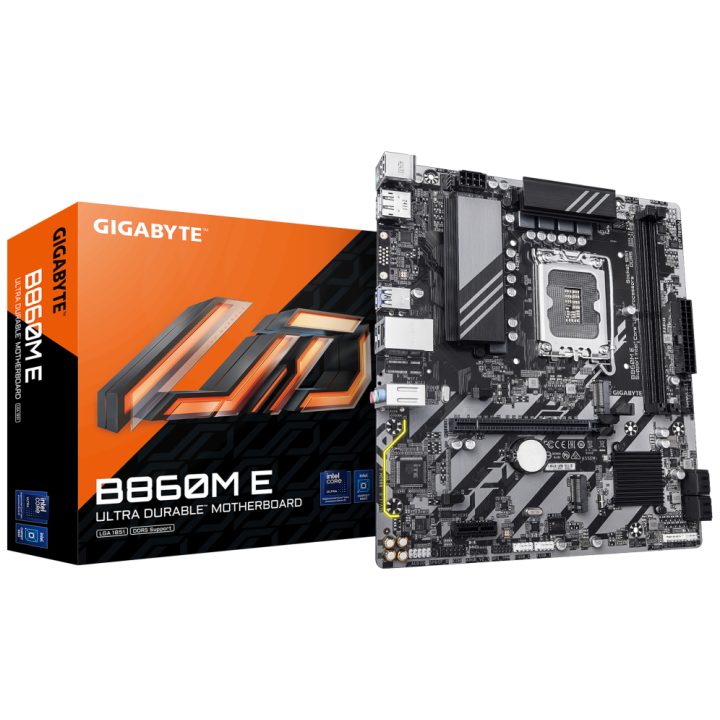 GIGABYTE B860M E Motherboard - Processadores Intel Core Ultra Series…