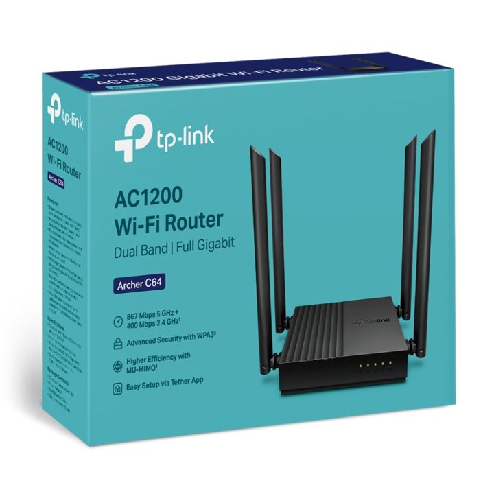 TP-Link Archer C64 Gigabit Ethernet Wireless Router Dual Band (2.4…