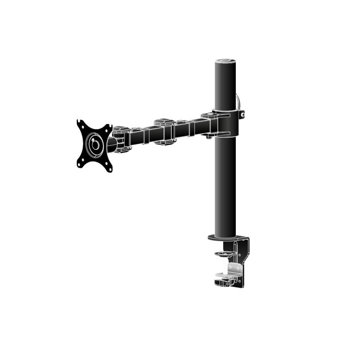 iiyama DS1001C-B1 suporte para monitor 32" Secretária Preto