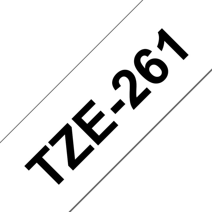 Brother TZE-261 fita para impressora de etiquetas Preto sobre branco…