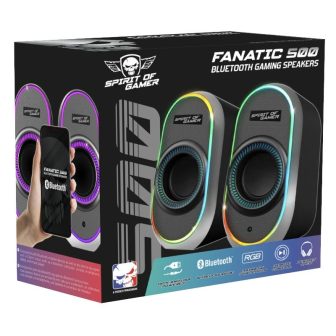 Spirit of Gamer FANATIC 500 RGB Black 2.0 Speaker (SP-5500BK)
