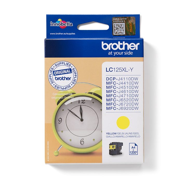 Brother LC-125XLY ink cartridge 1 piece(s) Original Yellow