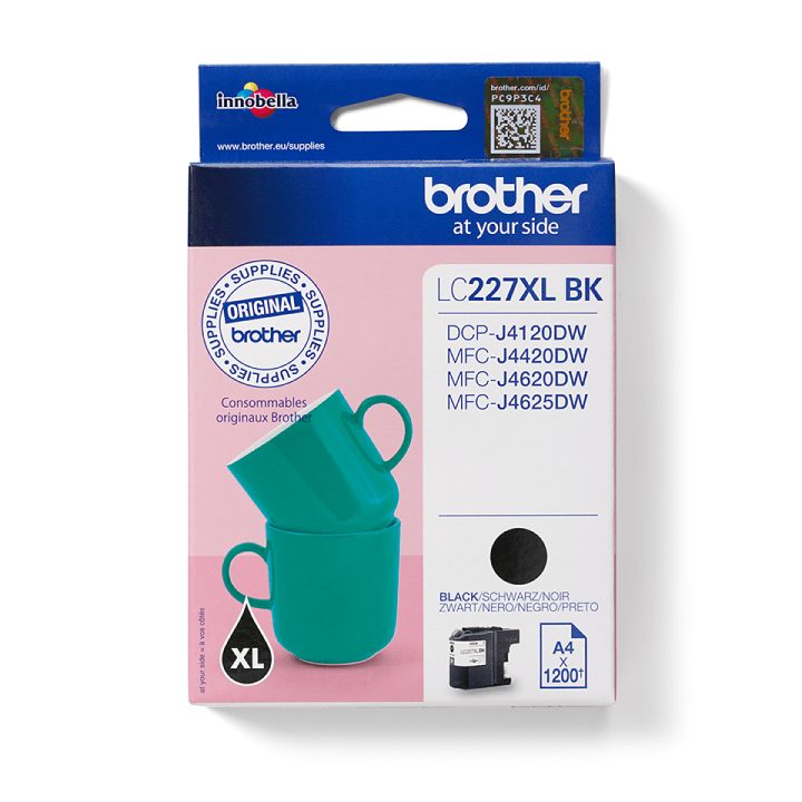 Brother LC227XLBK cartucho de tinta 1 peça(s) Original Preto