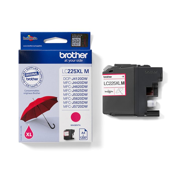 Brother LC225XLM cartucho de tinta 1 peça(s) Original Magenta
