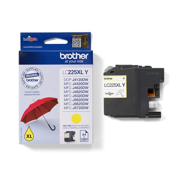 Brother LC225XLY cartucho de tinta 1 pieza(s) Original Alto…