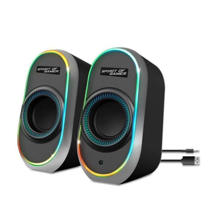 Spirit of Gamer Colunas 2.0 FANATIC 500 RGB Black (SP-5500BK)