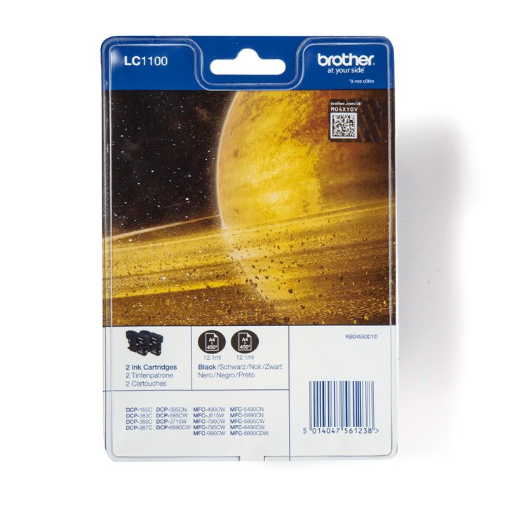Brother LC1100BKBP2 Ink Cartridge 2 piece(s) Original Black
